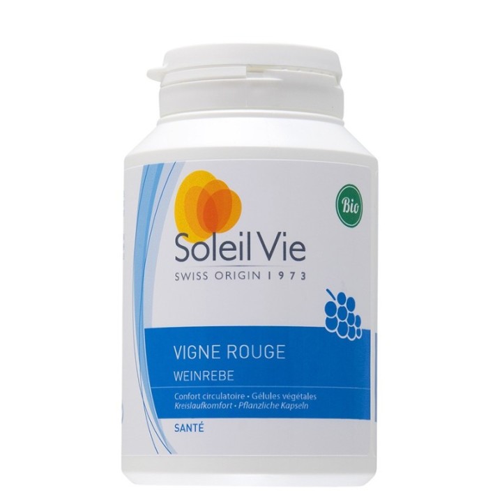 Vigne rouge Bio - 100 gélules  - Soleil Vie
