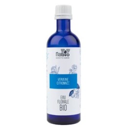 Eau florale BIO de Verveine citronnée (Comestible) - Bouteille en verre de 200ml - Nabio