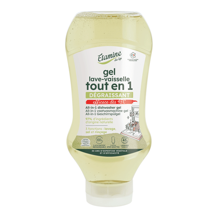 Gel lavastoviglie tutto-in-uno, sgrassa e fa brillare - 870ml - Etamine du Lys
