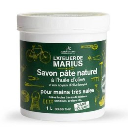 Der natürliche Schrubbseife in Paste für sehr schmutzige Hände,  mit Olivenöl - 1 Liter - Marius Fabre