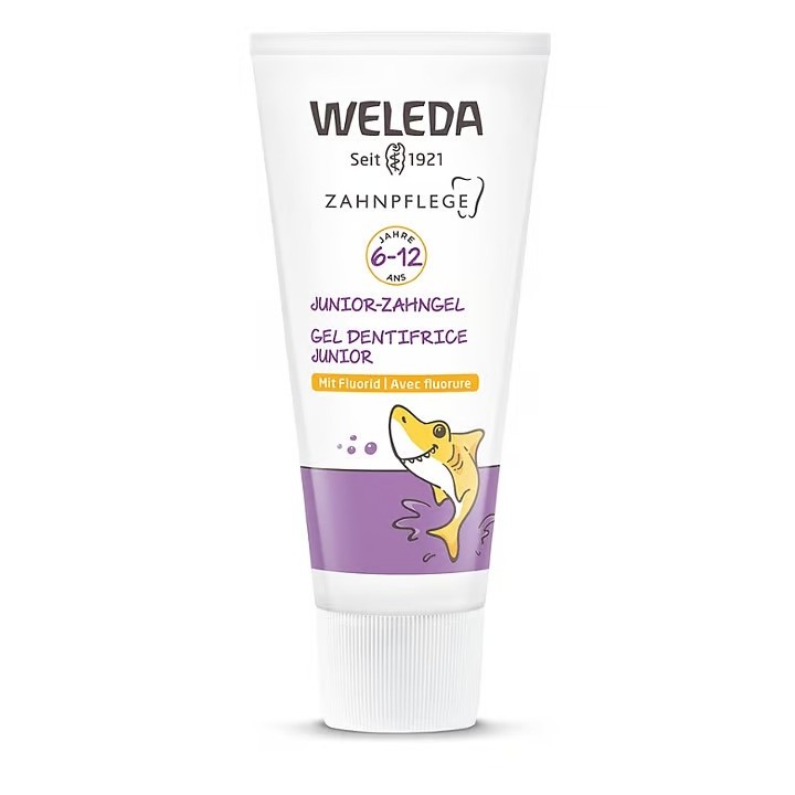 Gel dentifrice Junior (6 à 12 ans) avec fluore - 50ml - Weleda