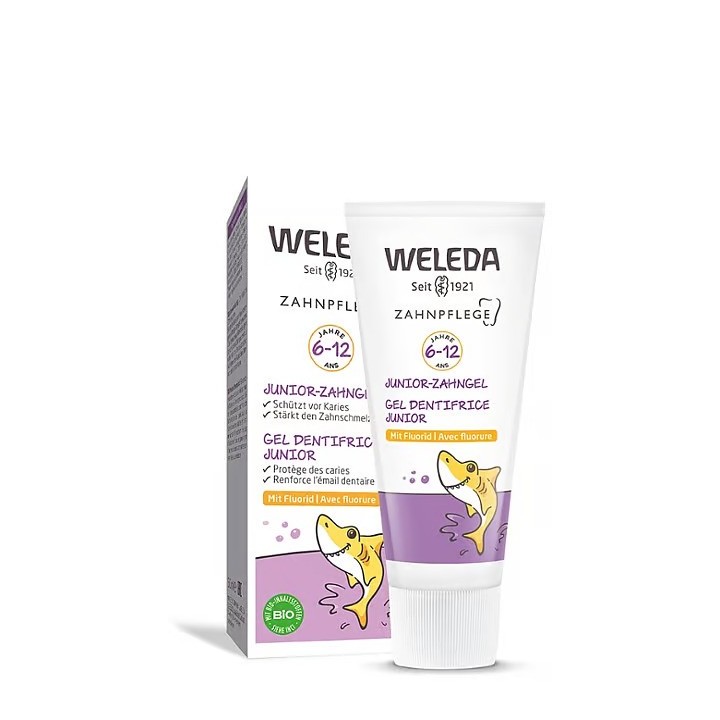 Gel dentifricio Junior (6 a 12 anni) con fluoro - 50ml - Weleda