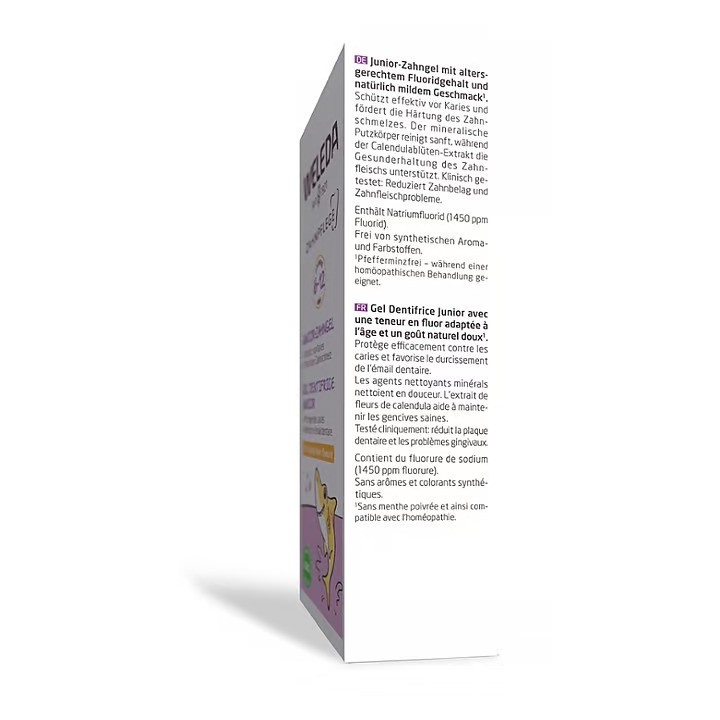 Gel-Zahnpasta Junior (6 bis 12 Jahre) mit Fluorid - 50ml - Weleda
