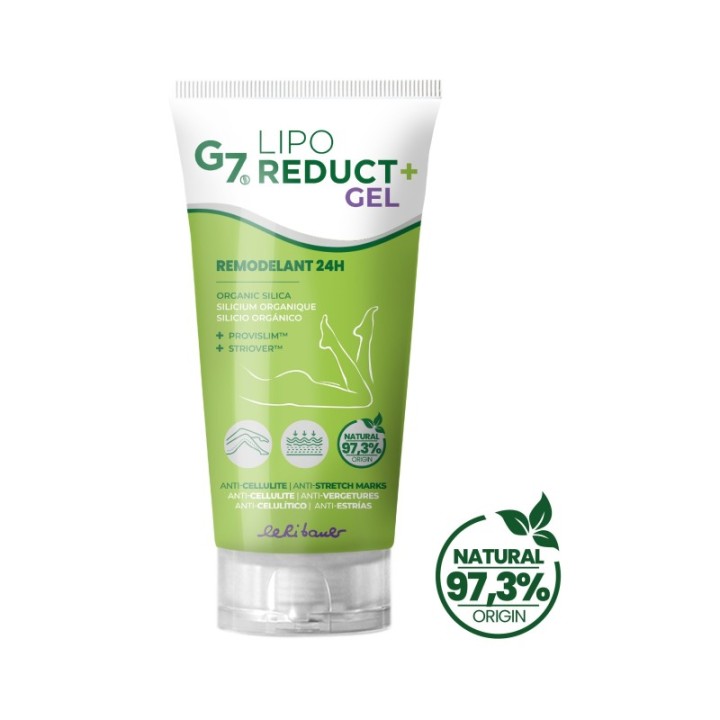 G7 Gel LipoReduct, Réducteur de graisses localisées - Anticellulite - 150ml - Silicium Laboratories