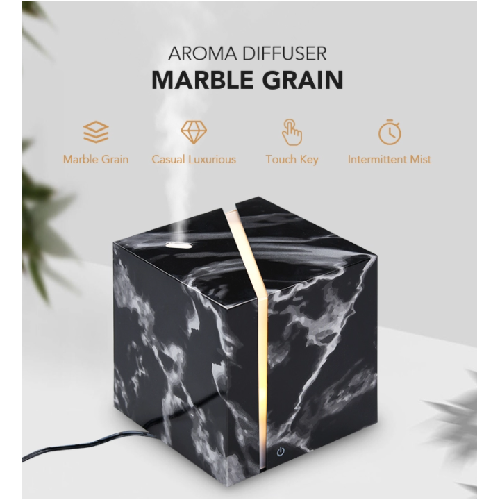 Diffusore di aromi a ultrasuoni – Black Marble – Swiss Eco Shop