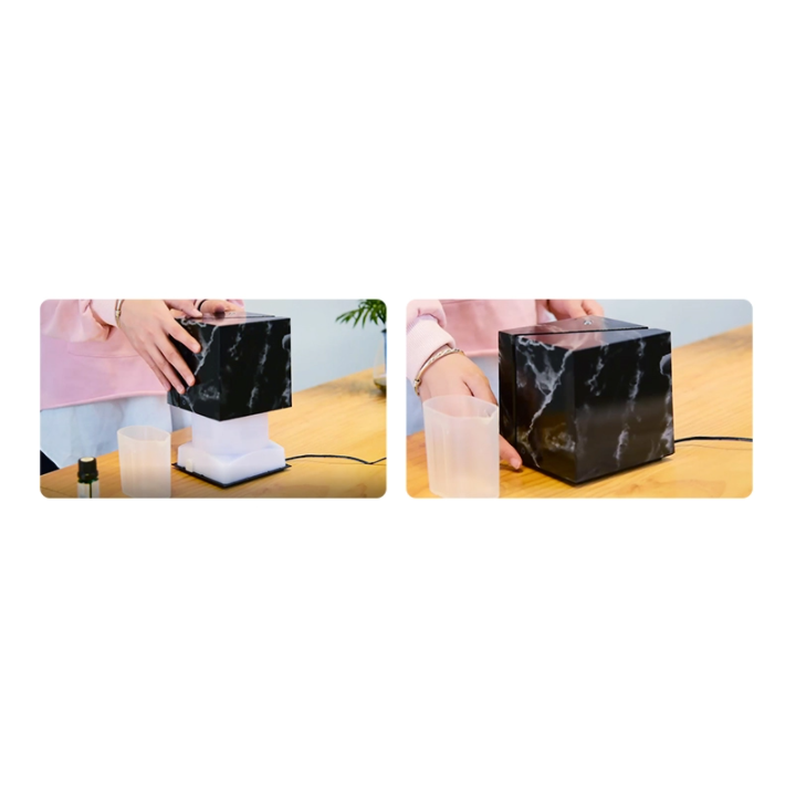 Diffusore di aromi a ultrasuoni – Black Marble – Swiss Eco Shop