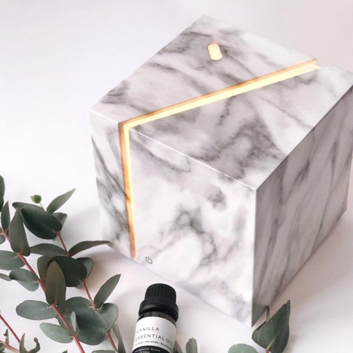 Ultraschall-Aromadiffusor – White Marble – Swiss Eco Shop