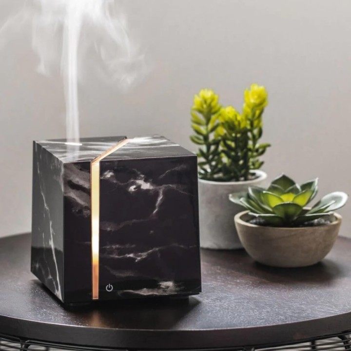 Ultraschall-Aromadiffusor – Black Marble – Swiss Eco Shop