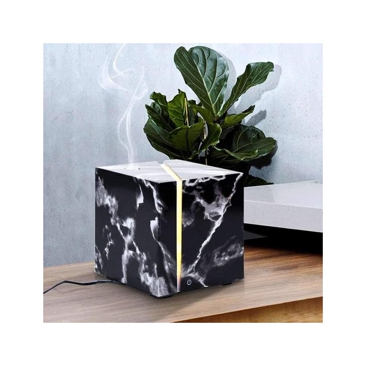 Diffuseur d'huiles essentielles, Ultrasonique - Black Marble - Swiss Eco Shop