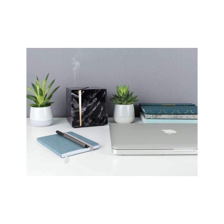 Diffuseur d'huiles essentielles, Ultrasonique - Black Marble - Swiss Eco Shop