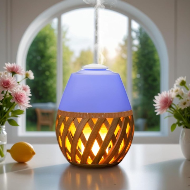 Diffusore di oli essenziali a ultrasuoni DOLSIA – Multicolore & effetto candela – Zen’Arômebig & Kerzenlichteffekt – Zen’Arôme