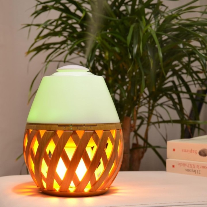 Ultraschall-Duftdiffusor DOLSIA – Mehrfarbig & Kerzenlichteffekt – Zen’Arôme