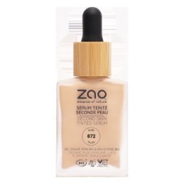 Siero colorato “Seconda pelle” con aloe vera e acqua d’orzo - Bio & Vegan - N°872 Nude - 30 ml - Zao