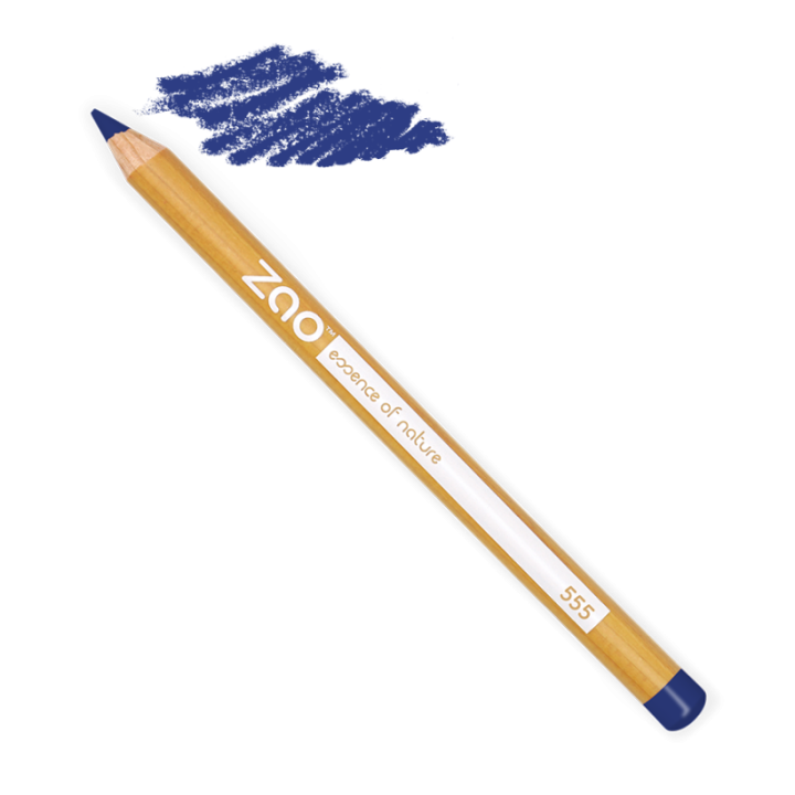 Augen- & Lippenkonturenstift, Bio & Vegan - N° 555, Blau - Zao
