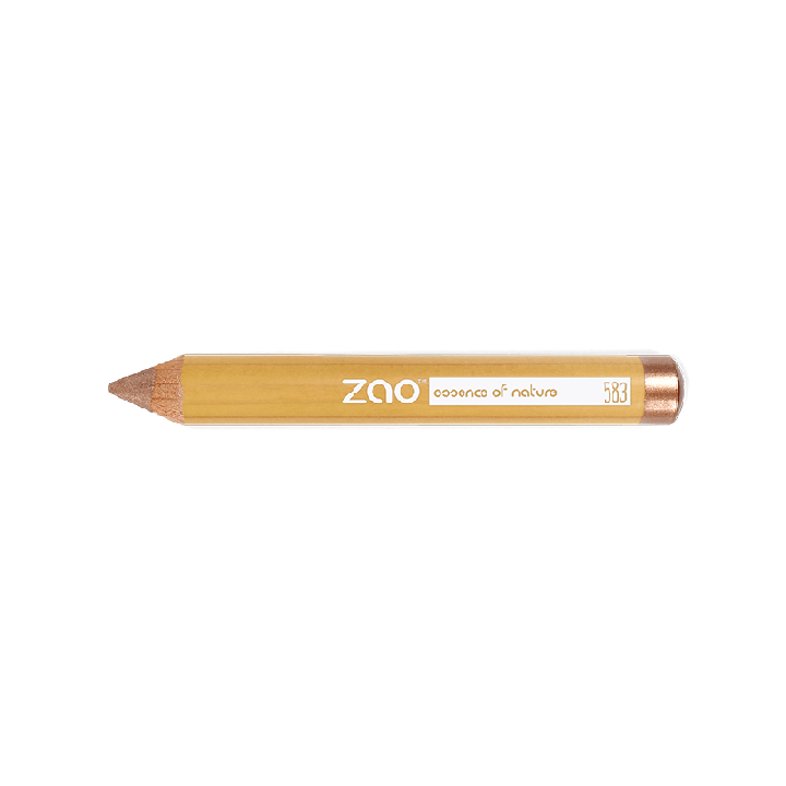 Crayon pour les yeux Jumbo  - 100% naturel, Bio & Vegan - N° 582, Brun irisé - Zao