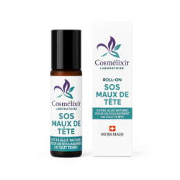 Roll-On mit ätherischen Ölen bei Kopfbeschwerden – Der natürliche Begleiter zur Entspannung – 10 ml – Cosmélixir