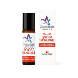 Roll-On agli oli essenziali Boost di Energia - Risveglia la tua vitalità - 10 ml - Cosmélixir