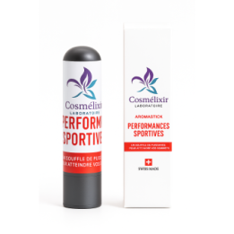 Aromastick (inhalateur) Performances Sportives - Soutenez vos performances naturellement - 0.8ml - Cosmélixir