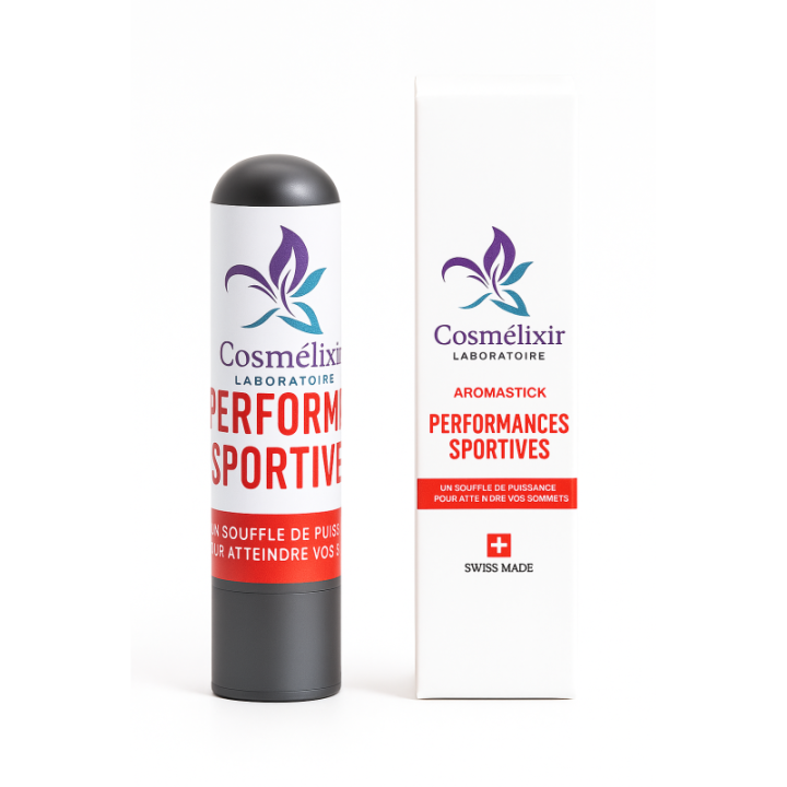 Aromastick (Inhalator) Sportliche Leistung - Natürliche Unterstützung für Ihre Performance - 0.8ml - Cosmélixir