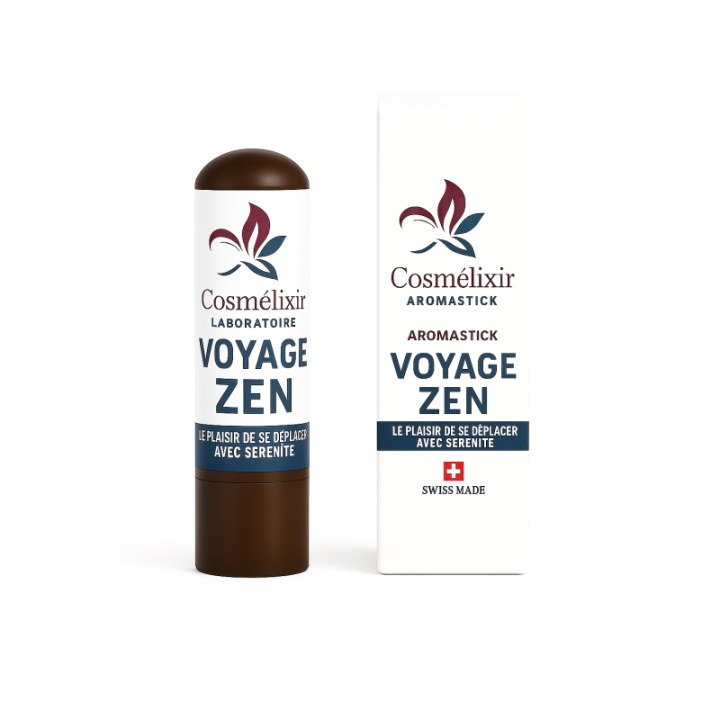 Aromastick (Inhalator) Reise Zen - Entspannt und gelassen unterwegs - 0.8ml - Cosmélixir