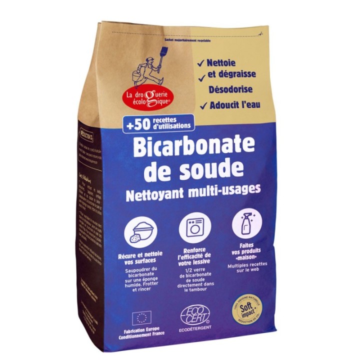 Natron (Technisch Natriumhydrogencarbonat, Mehrzweck)  - 1 kg - Die ökologische Drogerie