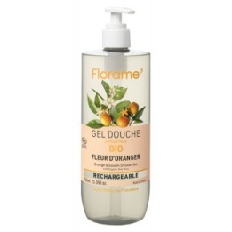 Gel doccia BIO con oli essenziali, ricaricabile - Fiore d’Arancio - 750 ml - Florame
