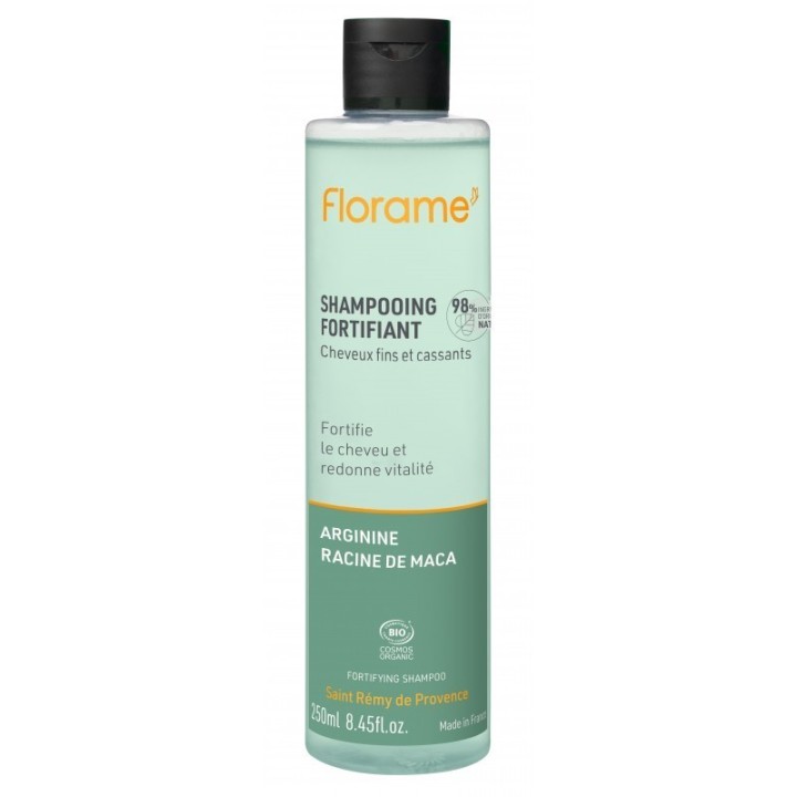 Shampoing BIO Fortifiant, à l'Arginine & Maca - 250ml - Florame