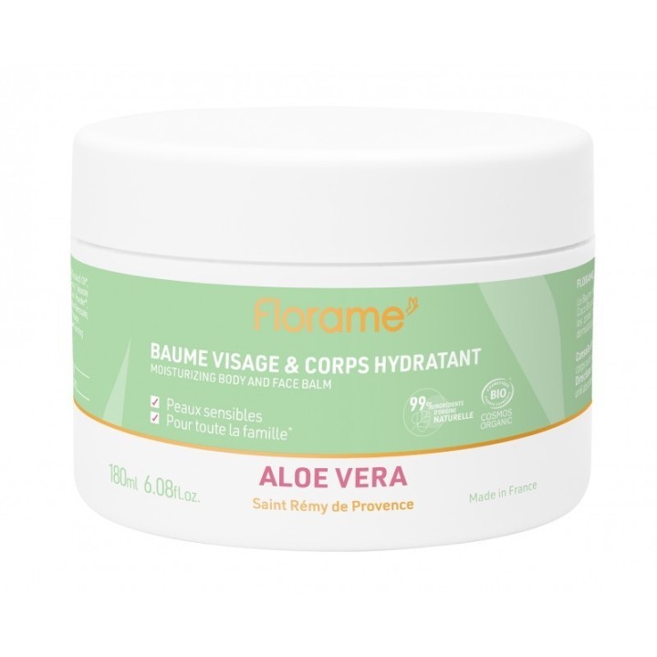 Baume visage et coprs BIO à l'Aloe vera & Coco, pour toutes la famille - 180ml - Florame