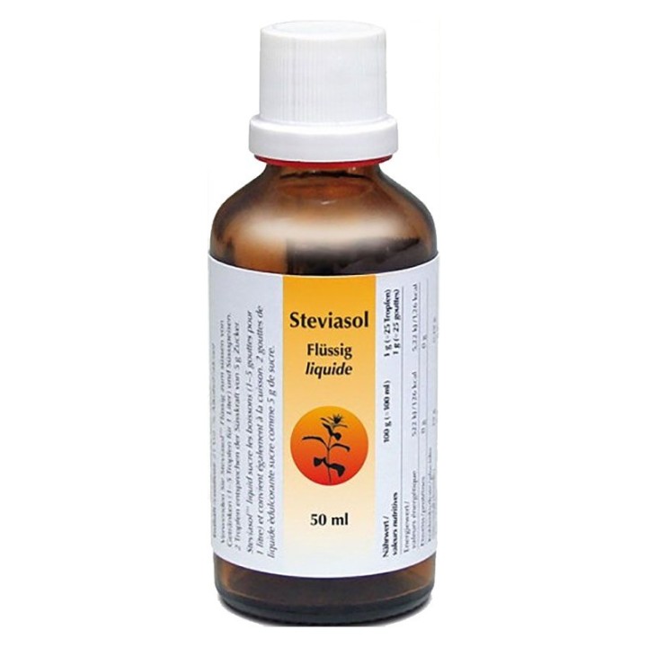Steviasol Flüssig, Süssstoff auf Stevia-Basis - 50 ml - Steviasol