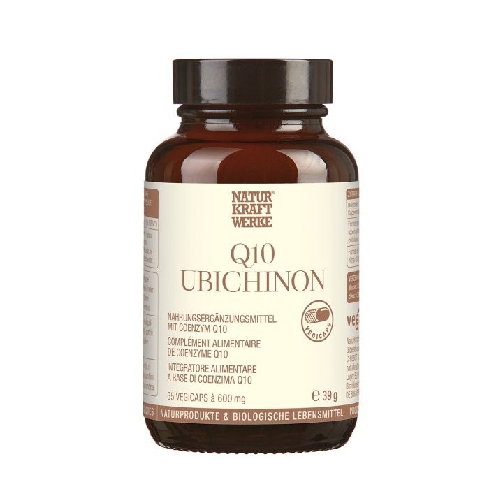 Q10 Ubichinone - 65 Vegicaps à 600 mg - NaturKraftWerke