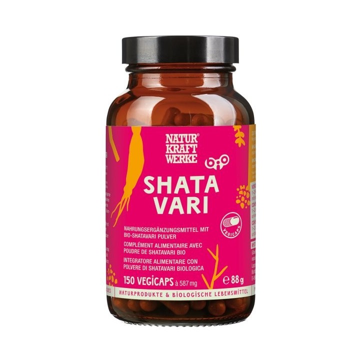 Shatavari - 150 Vegicaps à 587 mg BIO - NaturKraftWerke