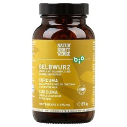 Curcuma e pepe nero BIO - 180 Vegicaps da 495 mg - NaturKraftWerke