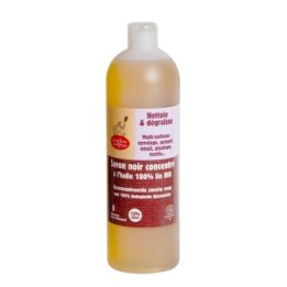 Sapone nero all'olio di lino bio (detergente multiuso concentrato) - 1 litro - La Droguerie Ecologique