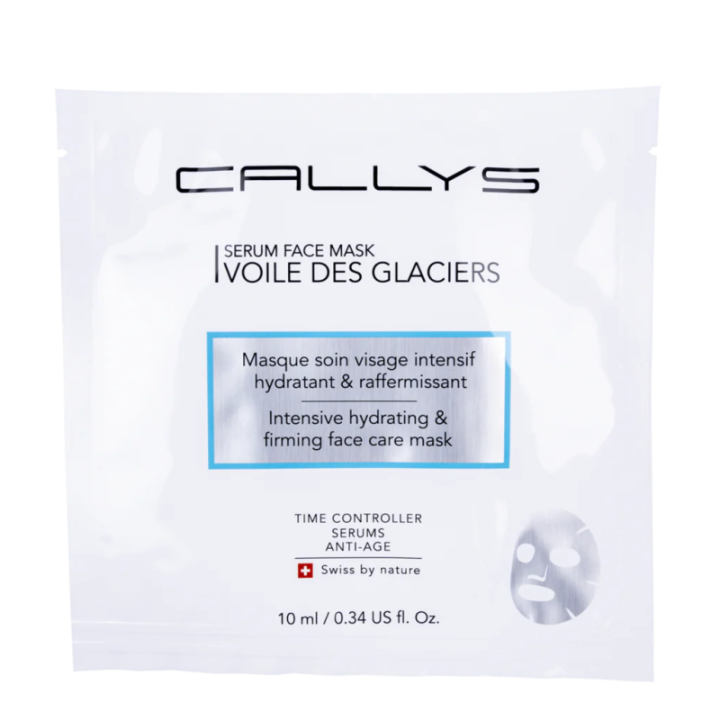 Voile des Glaciers - Masque cellulose hydratant & raffermissant - Callys - 10 ml