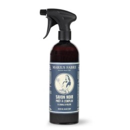 Spray Savon Noir Multi-Surfaces Marius Fabre - 750 ml - écodétergent certifié Ecocert, flacon 100 % rPET