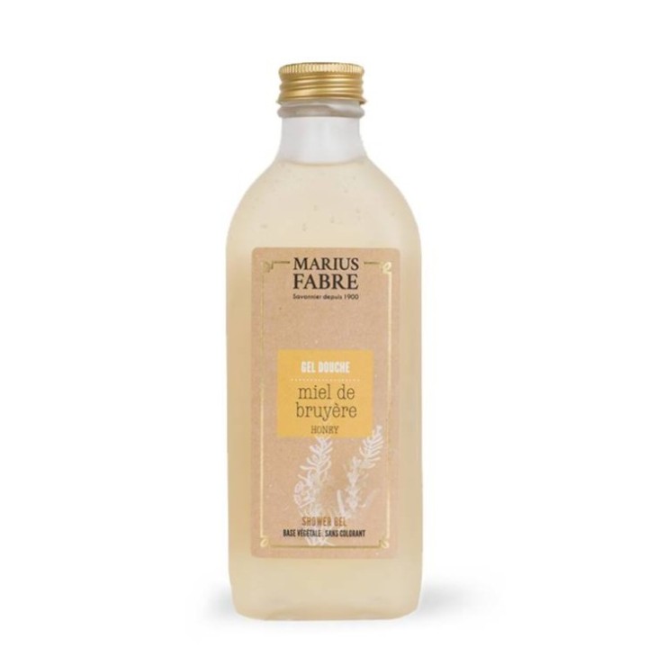 Gel douche miel de bruyère Marius Fabre - 230ml - composition végétale, enrichi en miel