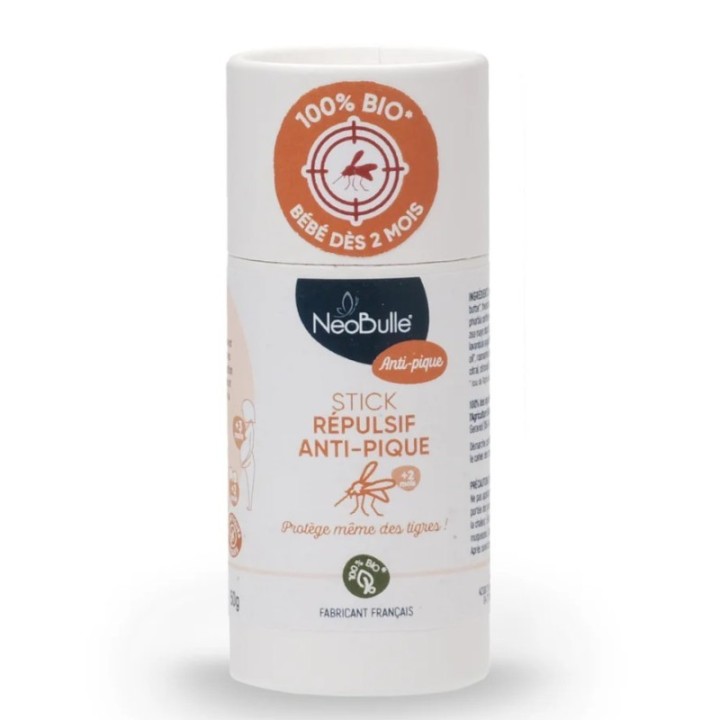 Stick repellente anti-zanzare BIO Néobulle - 50g - bebè da 2 mesi e adulto