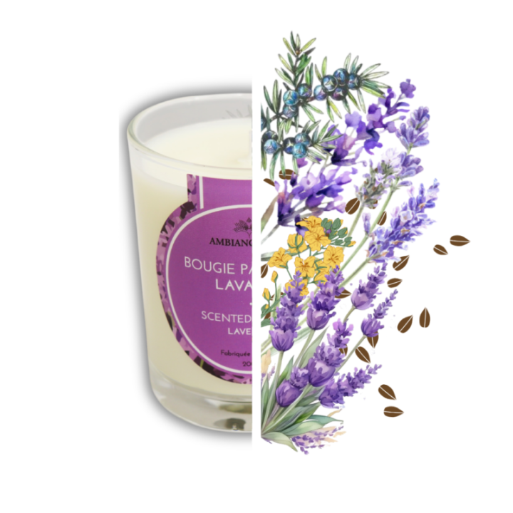 Cade Öl-Kerze, Lavendel-Duft - 400g, ca. 45h - Ambiance Cade
