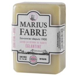 Savon au beurre de Karité, parfumée à l’Églantine, sans huile de palme - 250g - Marius Fabre