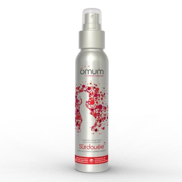 La Surdouée, Huile sèche pour le corps action ciblée vergetures - 100ml - Omum