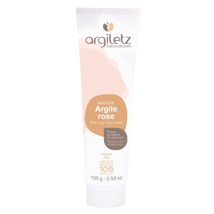 Gesichtsmaske aus rosa Tonerde - 100g - Argiletz