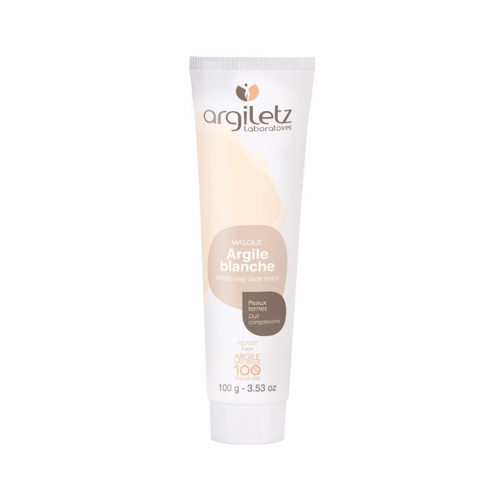 Masque à l'argile blanche, pour peaux ternes - 100g - Argiletz