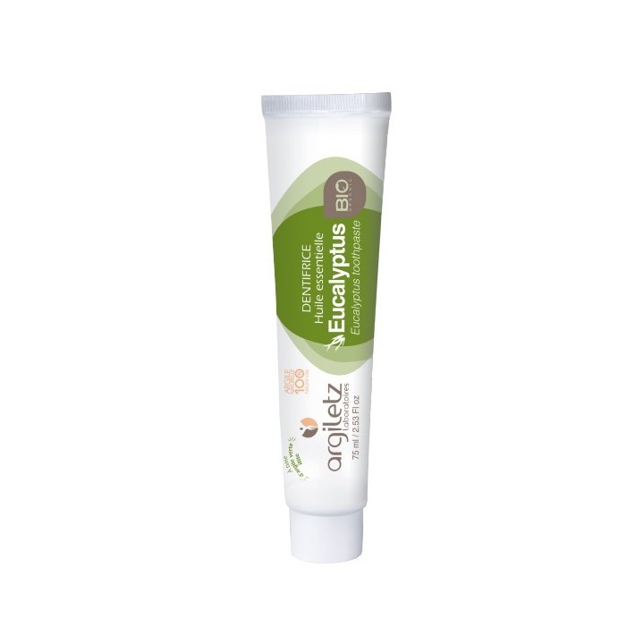 Bio Zahnpasta mit Tonerde und Eucalyptus - 75 ml -Argiletz