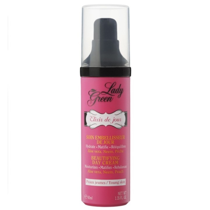 Ancien emballage - Soin embellisseur de jour, ELIXIR DE JOUR - 40ml - Lady Green PARIS