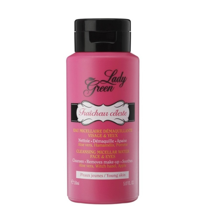 Acqua detergente miscellaire, FRAICHEUR CELESTE - 150ml - Lady Green PARIS