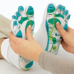 Chaussettes SPA de réflexologie adoucissants, 95% Coton, 5% élasthane - 1 paire