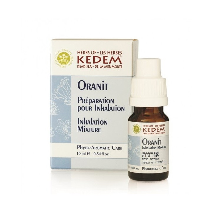 Oranit - Préparation pour inhalation - Idéal pour la sinusite - Les Herbes de Kedem - 10ml
