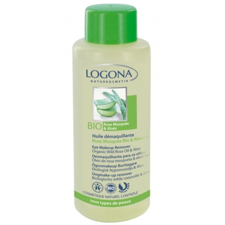 Augen Make up Entferner Bio-Wildrosenöl & Bio-Aloe - 100ml - Logona