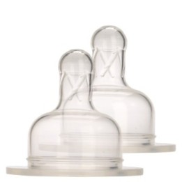 Tétines (5 types différents) pour Biberons Born Free en silicone - (Lot de 2) - Born Free