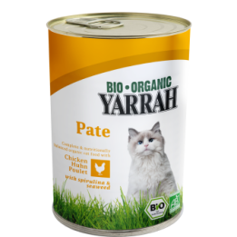 Cibo umido per gatti, pollo - 400g - Yarrah BIO